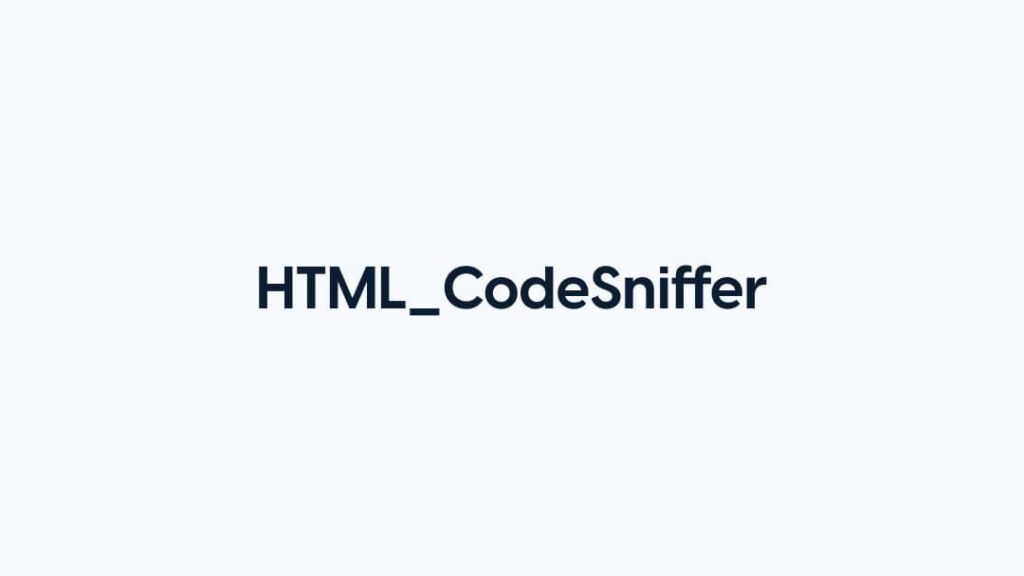 HTML_CodeSniffer logo: A JavaScript library for checking the accessibility of HTML code, helping to ensure websites meet accessibility standards and guidelines.