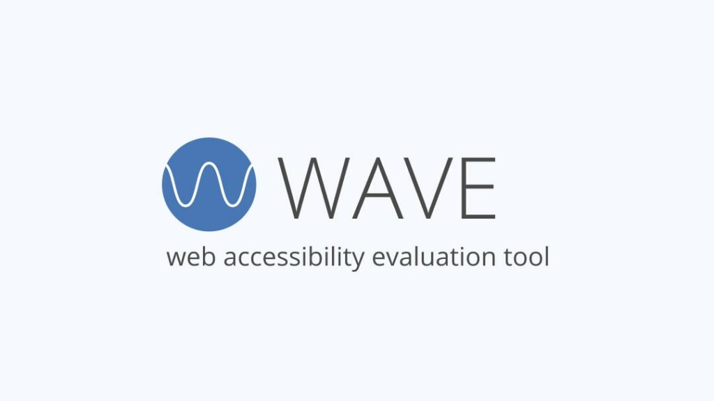 WAVE logo: Accessibility tool for checking the web accessibility and ensuring they are accessible to all users, including those with disabilities.