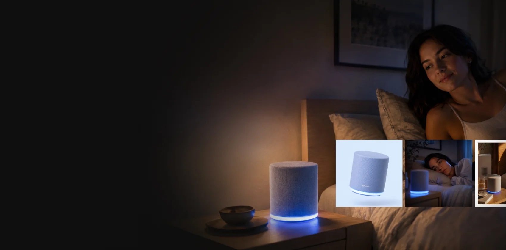 Editorial smart speaker brand campaign