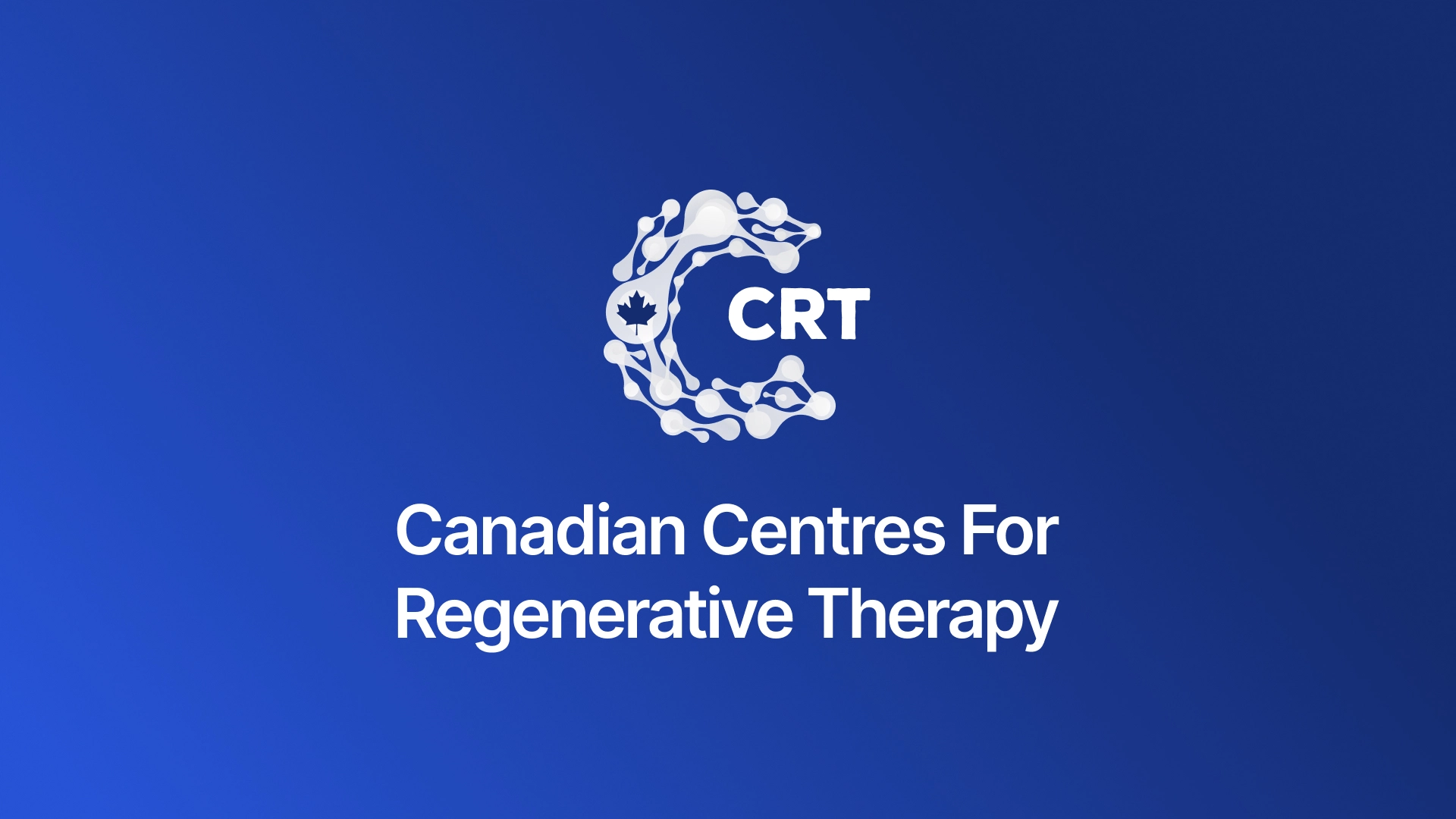 CCRT white logo on deep blue