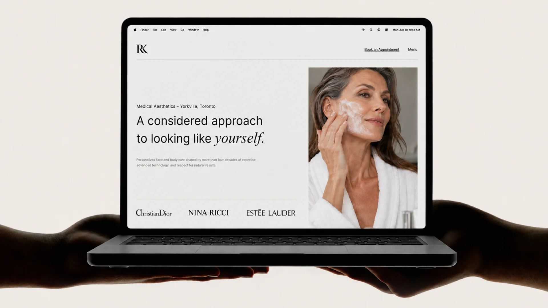 RK Centre website feature presentation
