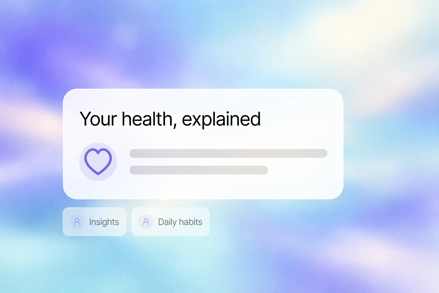 A complex product explained as clear insights and daily habits.