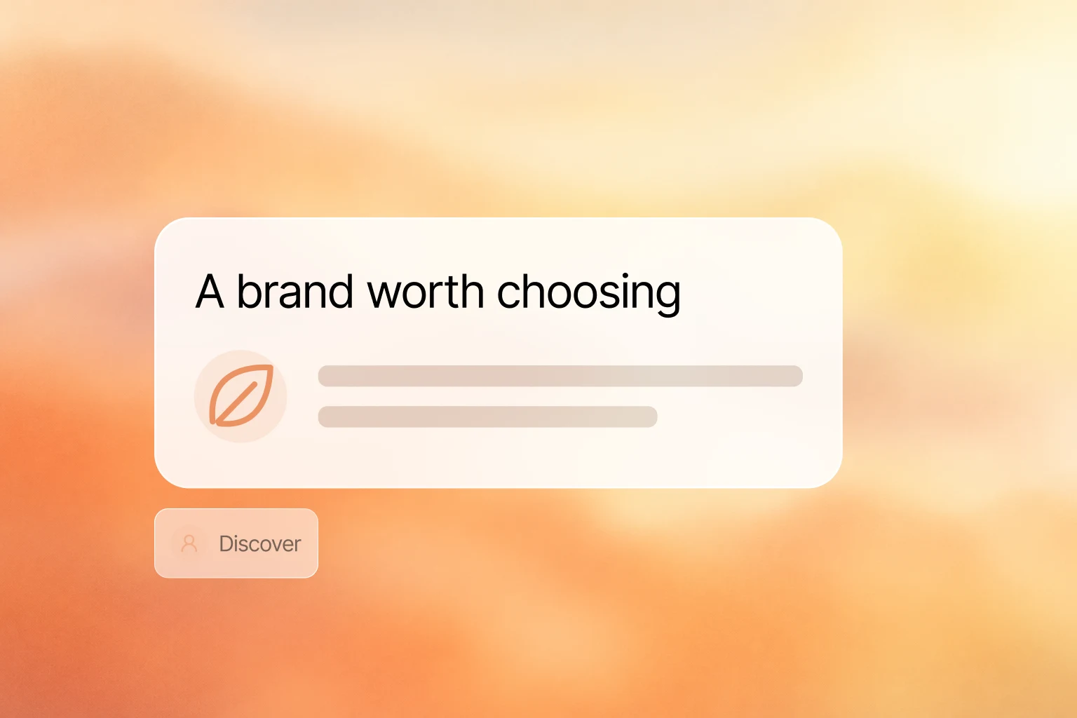 A product stands out from a crowded shelf and feed.