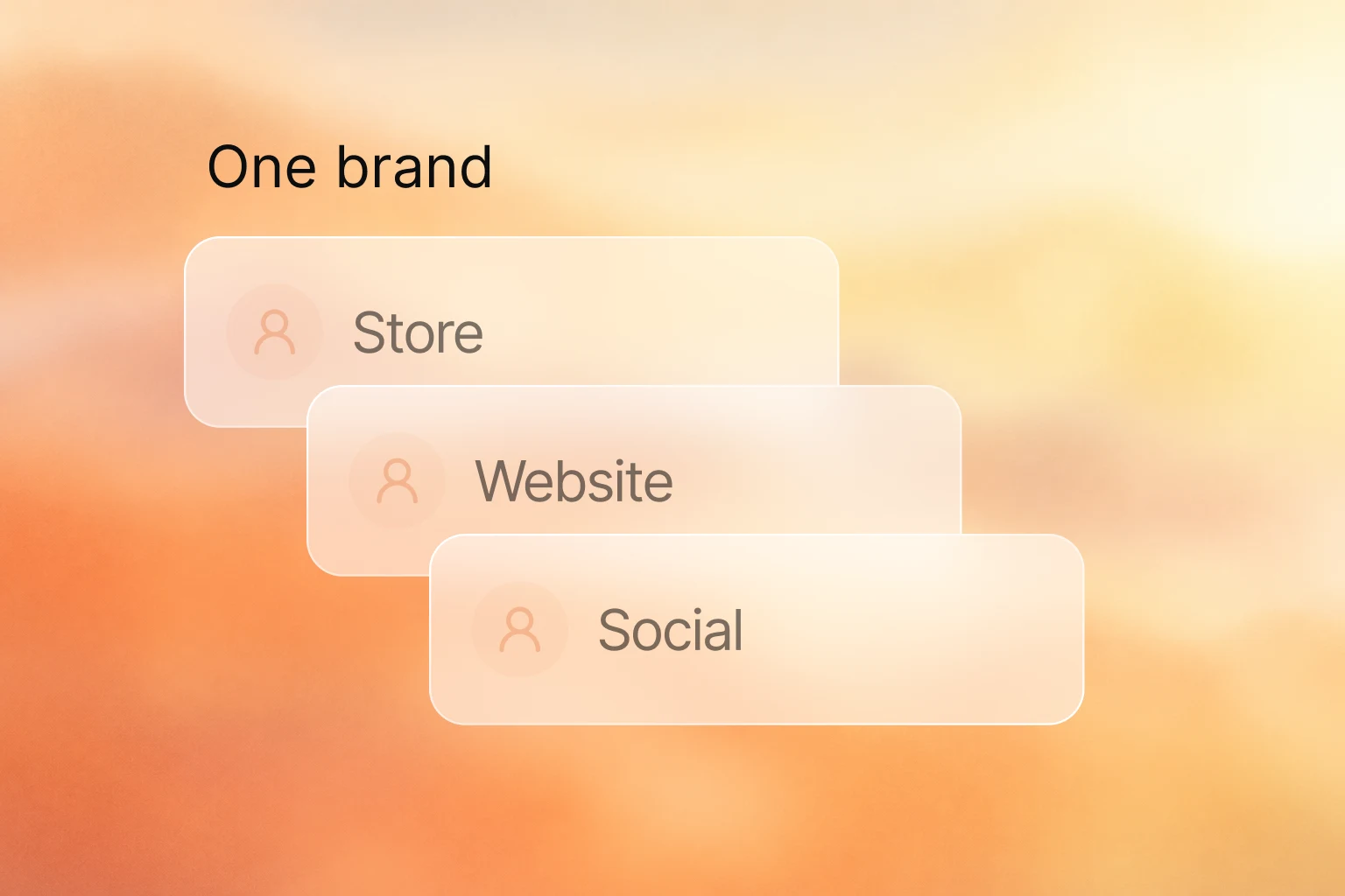 One brand story carried across store, website and social.