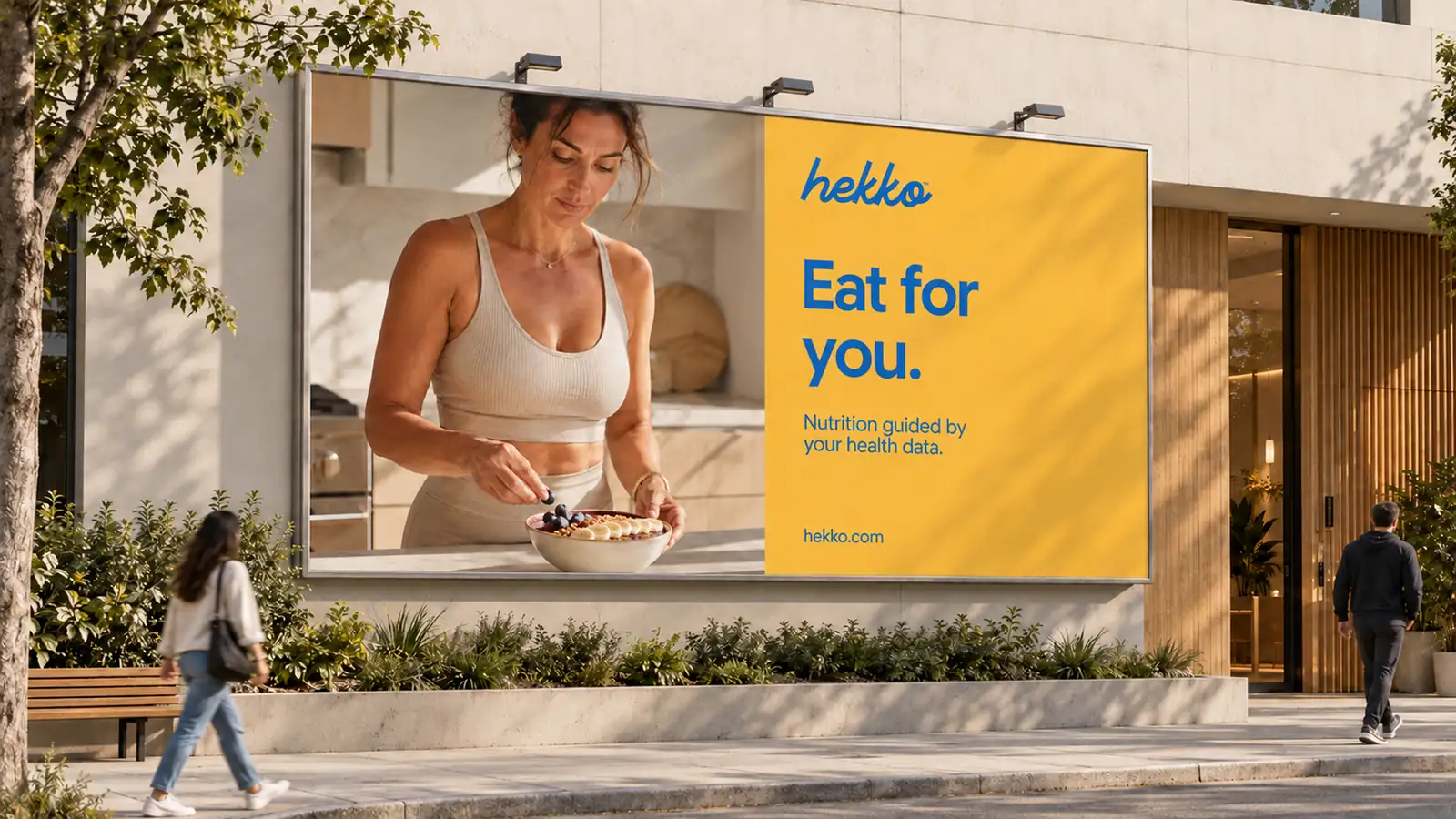Hekko Eat for you campaign on an outdoor billboard